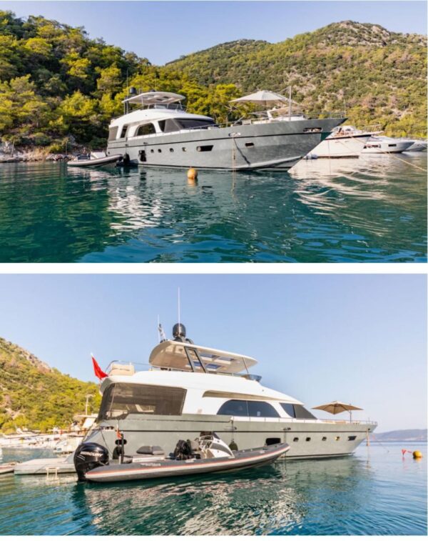 25 metre 4 kabin Bodrum Kiralık Motoryat