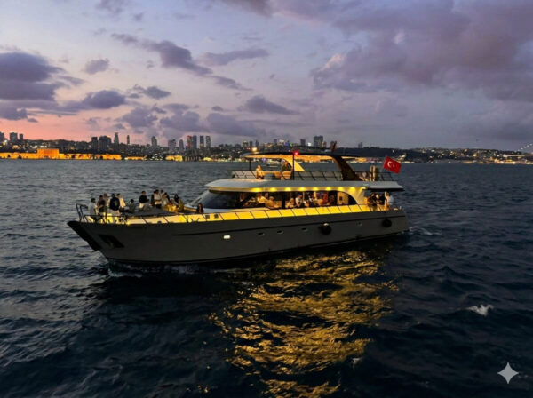 25 meters 70 people Istanbul Bosphorus Tour Boat for Rent (6) 25-meter, 70-person capacity Istanbul Bosphorus Tourist Boat for Rent