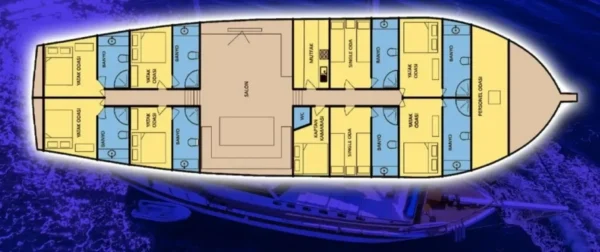 26 metre 8 kabin Bodrum Kiralık Ekonomik Gulet